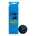 Dunlop Squashball Game Blue (blauer Punkt, Speed schnell) schwarz - 3 Bälle in Kartonblister